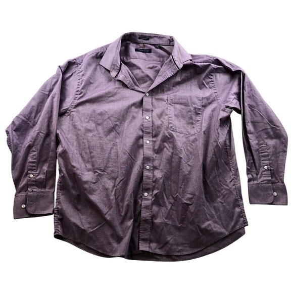 Tommy Hilfiger Mens Dress Shirt Size 2XL 18 Neck Lot Of Two Long Sleeve Bundle - Picture 4 of 16